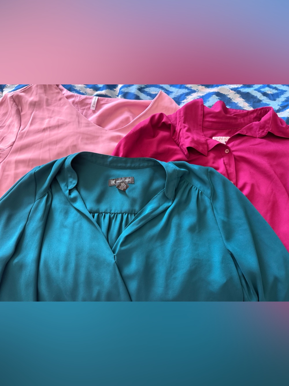 Set of Three Flowy Business Casual Blouses